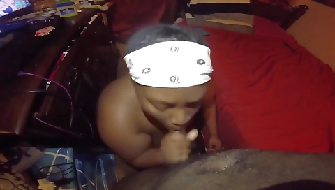 Amateur brunette with a big black cock fucks a boyfriend