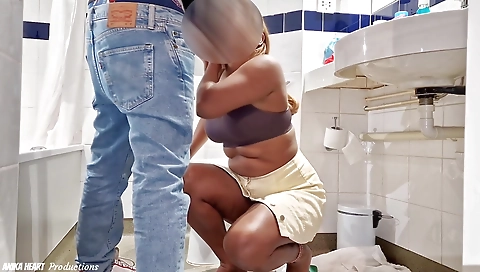 Sexy brunette wife gets her husband's dick in her pussy