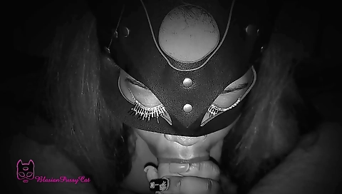 Ebony pornstar fucks her dick in the mouth and ass