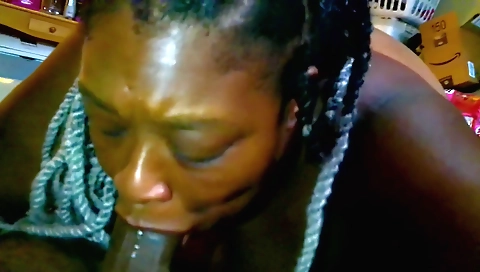 Ebony mature lady getting fucked by her big black cock