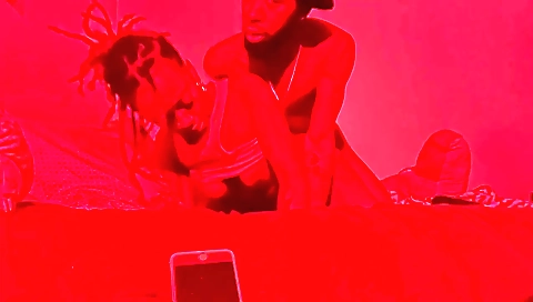 My beautiful black girlfriend cumming on my webcam