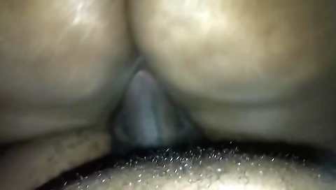 Big ass ebony milf has a big cock in her tight pussy