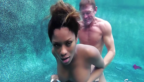 Black guy and his black girlfriend filming a sex scene