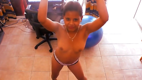 Ebony babe with big tits and booty gets a huge cast