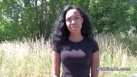 Ebony amateur fucks her big booty with her partner