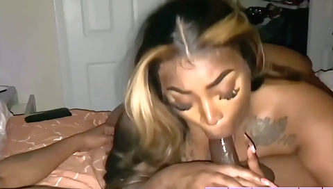 Creampied ebony brunette in a big ass homemade clip