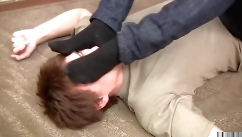 I'm getting fucked in my pussy and feet on a camera