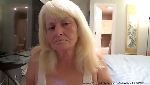 A brunette granny has fun with a black dude in the amateur video