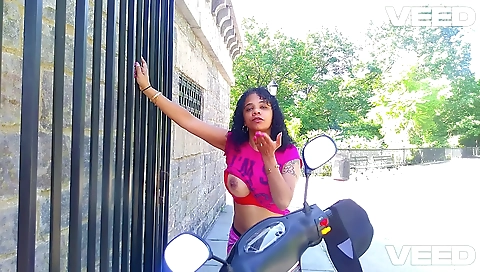 Beautiful girl wearing a sexy outfit with her body on screen