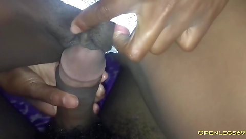 Helping Ebony Horny teen 18+ After Caught Masturbating