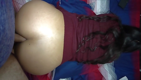 Teenage brunette gets her asshole fucked in a hardcore POV